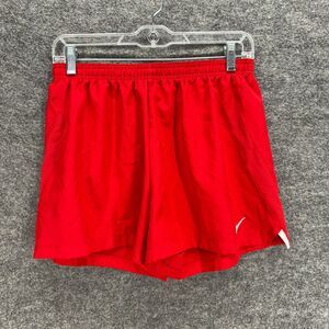 Nike Activewear Shorts Men M Medium Red Athletic Pull On Dri Fit Elastic Waist